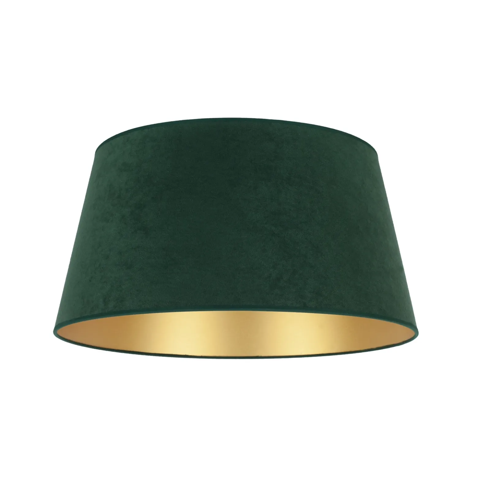 Pantalla Cone Altura 25,5 cm, verde oscuro/dorado