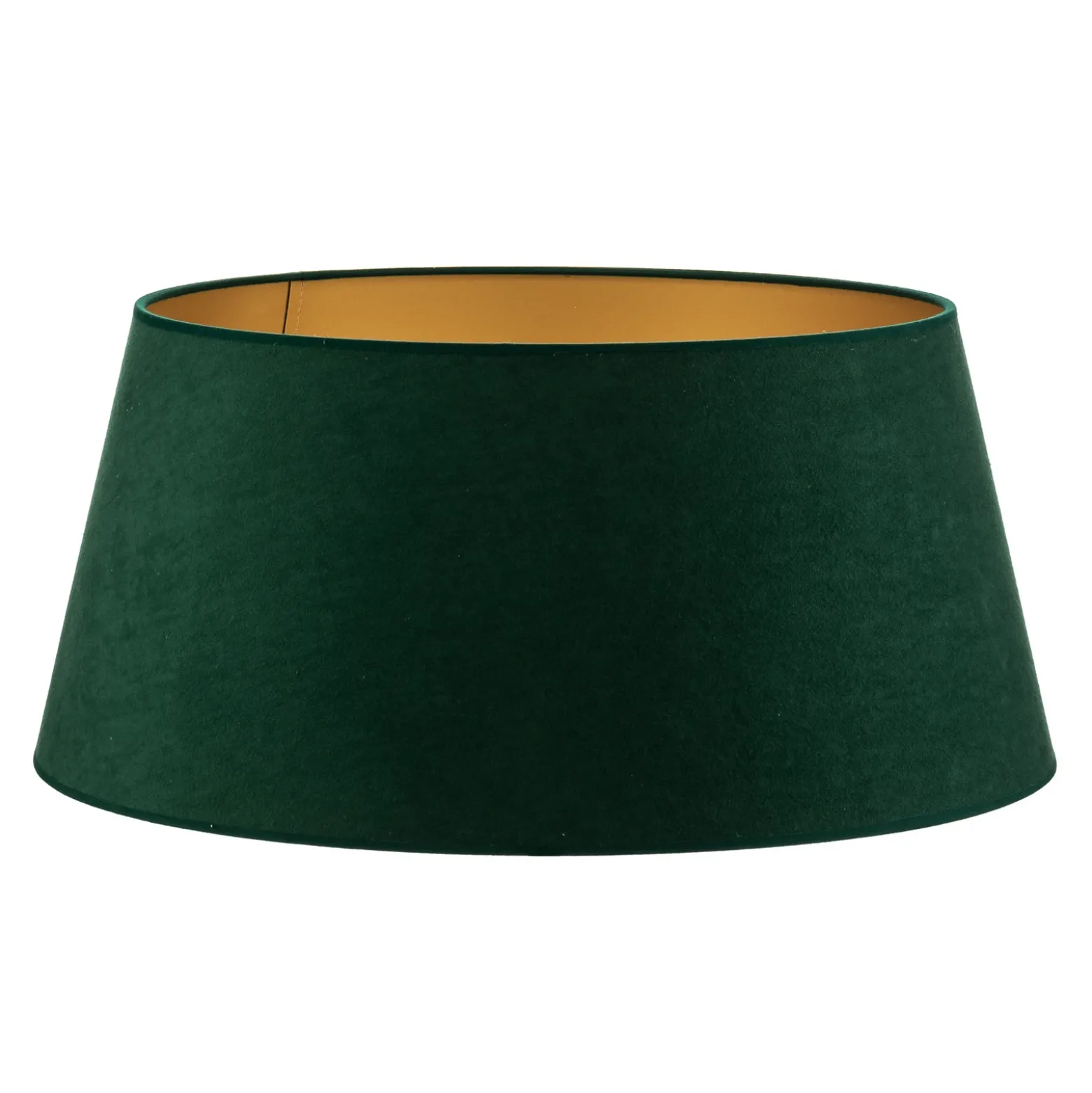 Pantalla Cone Altura 25,5 cm, verde oscuro/dorado