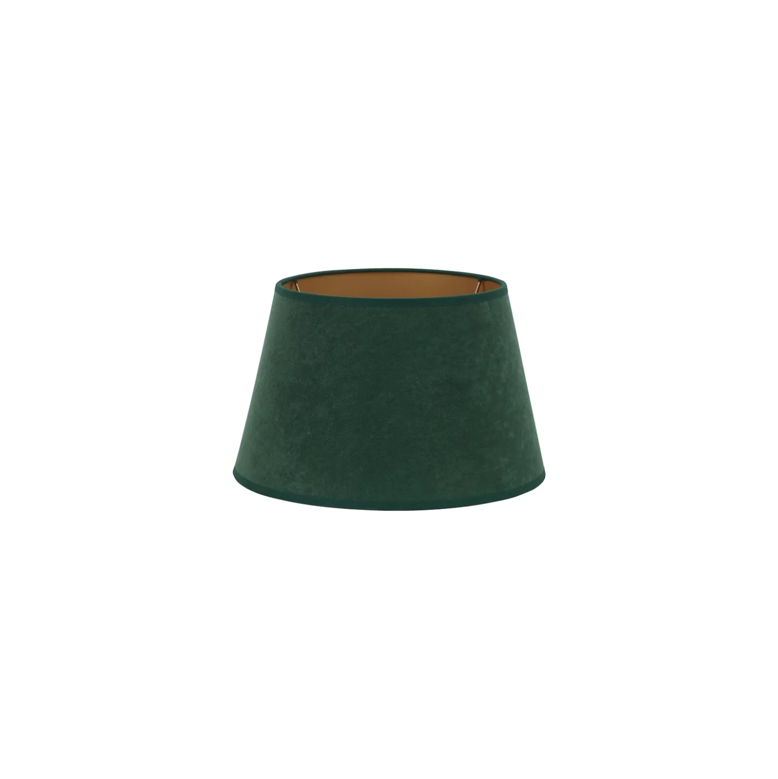 Pantalla Cone Altura 18 cm, verde oscuro/dorado