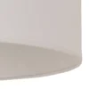 Pantalla de lámpara color marfil, crema, Ø 60 cm, altura 35 cm, tejido