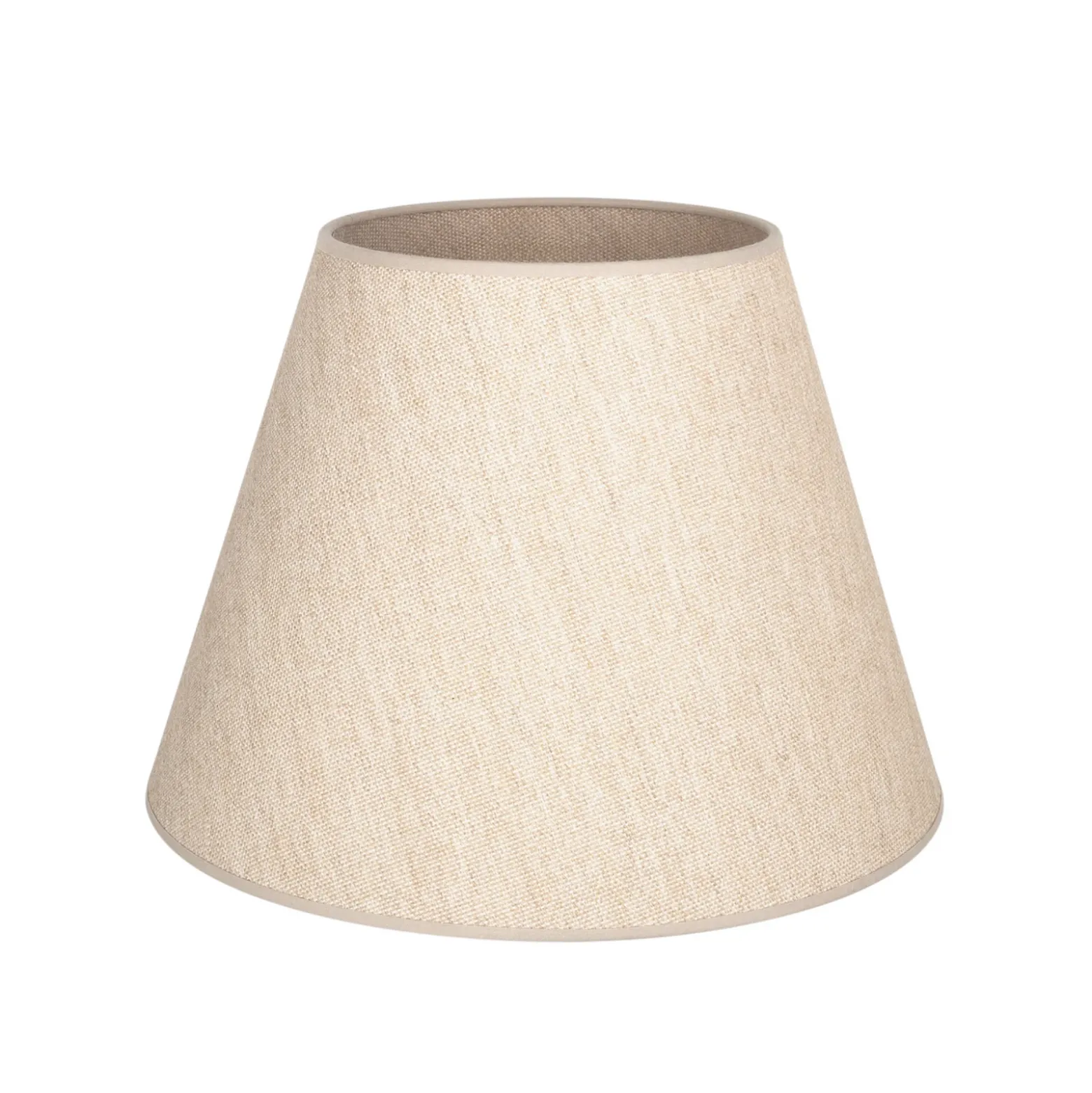 Pantalla de lámpara Cone, beige, altura 30 cm, tejido