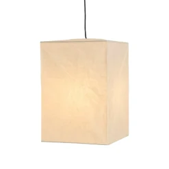 Pantalla de lámpara HAY Cube, altura 55 cm, blanca, de papel