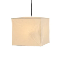 Pantalla de lámpara HAY Cube, altura 40 cm, blanca, de papel
