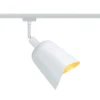 Pantalla de lámpara Paulmann URail Alvaro, blanco/dorado, DecoSystems