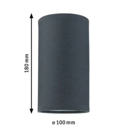 Pantalla de lámpara Paulmann URail Valerio 2Easy, negra, Ø 10 cm