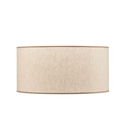 Pantalla de lámpara «Roller», color crudo/beige, Ø 50 cm, altura 24 cm