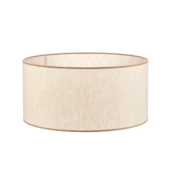 Pantalla de lámpara «Roller», color crudo/beige, Ø 50 cm, altura 24 cm