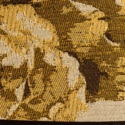 Pantalla de lámpara Sofia, altura 25 cm, estampado floral amarillo