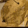 Pantalla de lámpara Sofia Altura 15,5 cm, estampado floral amarillo