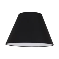 Pantalla de lámpara Sofia Altura 31 cm, negro/blanco