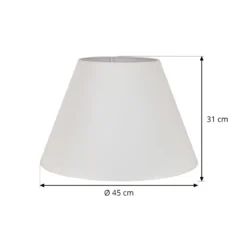 Pantalla de lámpara Sofia Altura 31 cm, crudo