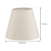 Pantalla de lámpara Sofia Altura 15,5 cm, crudo/blanco