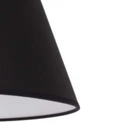 Pantalla de lámpara Sofia Altura 25 cm, blanco/negro