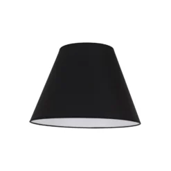 Pantalla de lámpara Sofia Altura 25 cm, blanco/negro