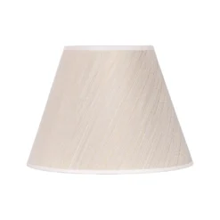 Pantalla de lámpara Sofia Altura 21 cm, rayas blancas/doradas