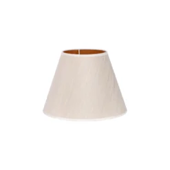 Pantalla de lámpara Sofia Altura 21 cm, rayas blancas/doradas