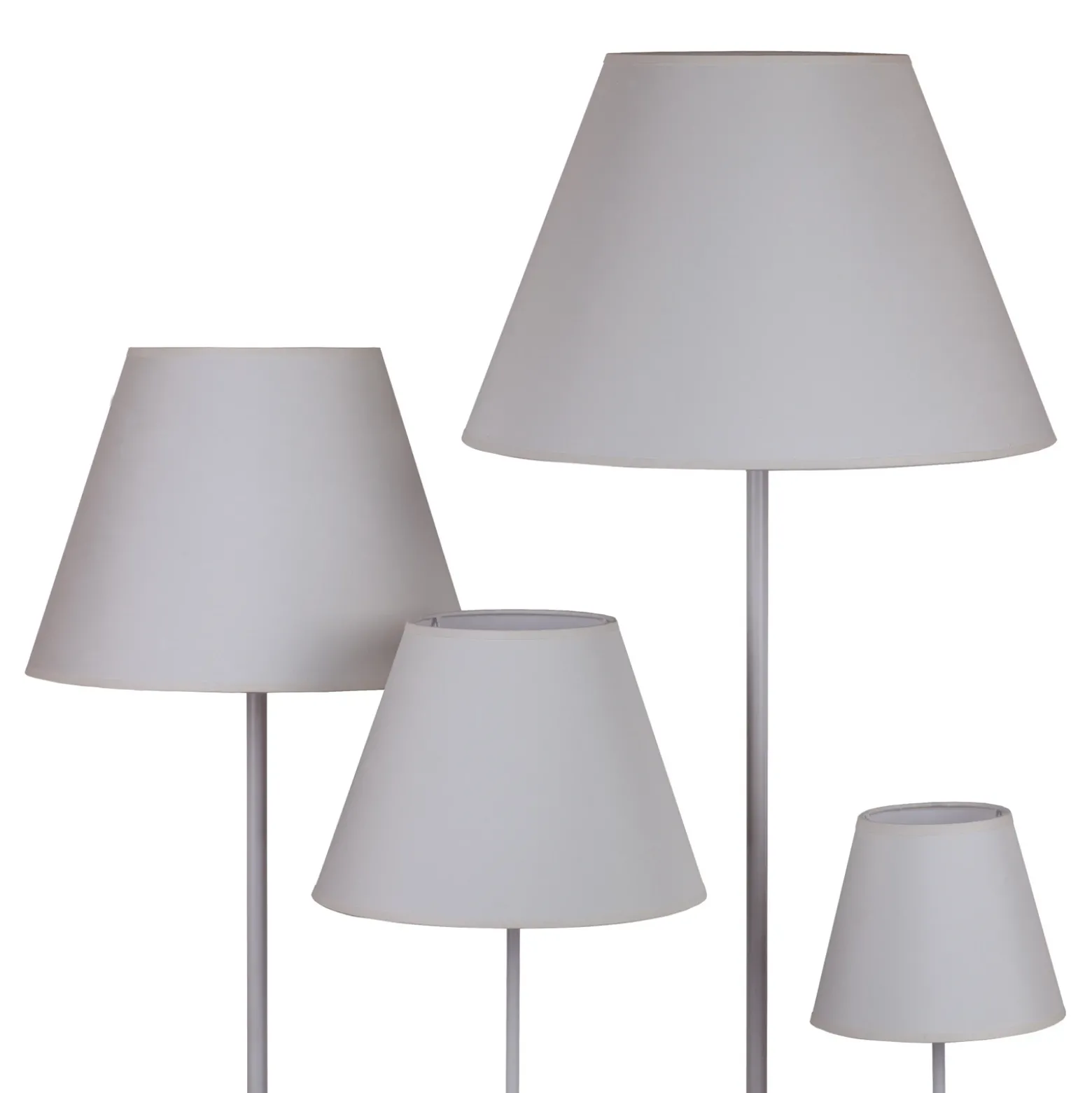 Pantalla de lámpara Sofia Altura 25 cm, crudo/blanco