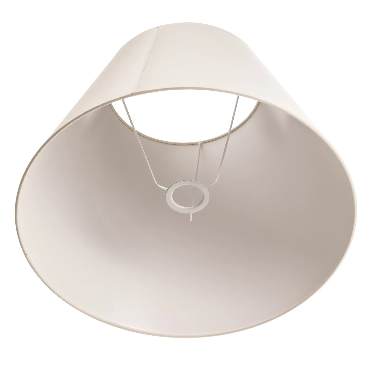 Pantalla de lámpara Sofia Altura 31 cm, crudo/blanco