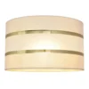Pantalla Helen E27 Ø25/altura 15 cm crudo-dorado