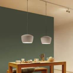 Pantalla Paulmann Pom, blanca, Ø 35 cm, metal