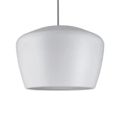 Pantalla Paulmann Pom, blanca, Ø 35 cm, metal
