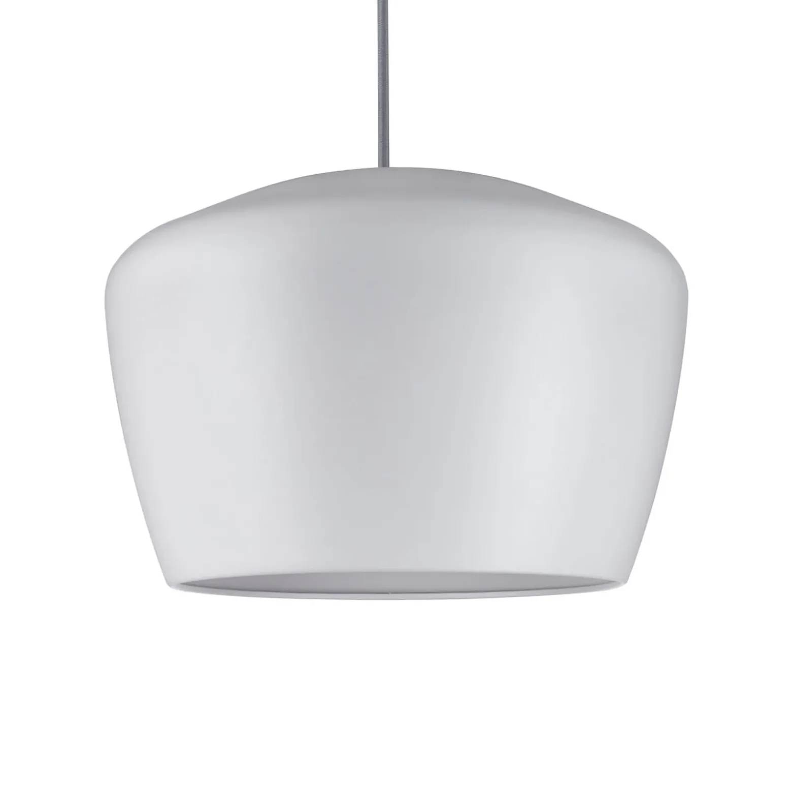 Pantalla Paulmann Pom, blanca, Ø 35 cm, metal