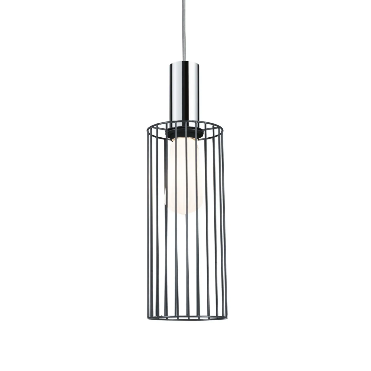 Pantalla Paulmann URail Biraha 2Easy, antracita, Ø 12 cm