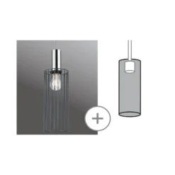 Pantalla Paulmann URail Biraha 2Easy, antracita, Ø 12 cm