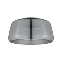 Pantalla Paulmann URail Neila 2Easy, Ø 23 cm, cristal ahumado
