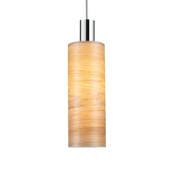 Pantalla Paulmann URail Vitus 2Easy, madera, Ø 11 cm