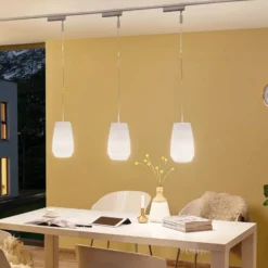 Pantalla Paulmann Vento, blanca, Ø 17 cm, cristal