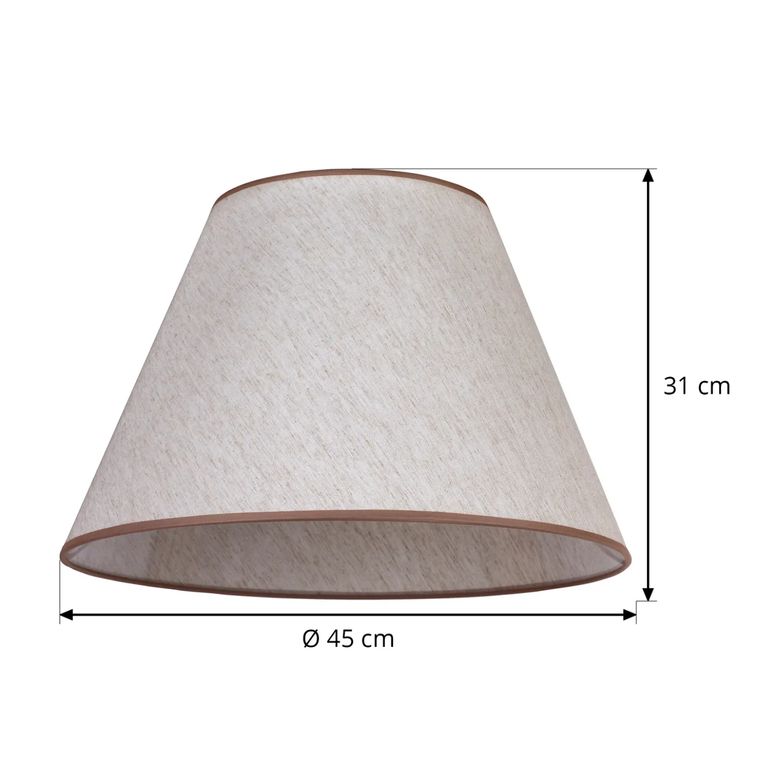 Pantalla Pseudosofia para lámpara de pie, color crudo/beige