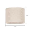 Pantalla Roller, beige, Ø 25 cm, altura 18 cm