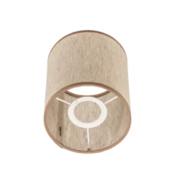 Pantalla Roller crudo/beige Ø 13 cm Altura 15 cm