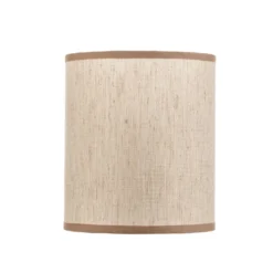 Pantalla Roller crudo/beige Ø 13 cm Altura 15 cm