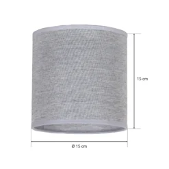 Pantalla Roller, gris, Ø 15 cm, altura 15 cm