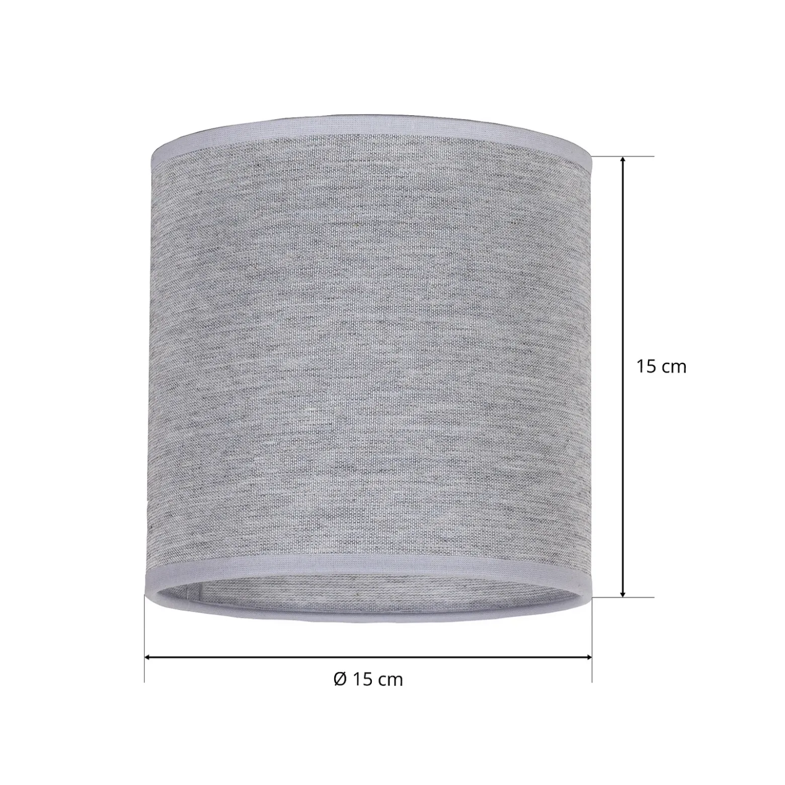 Pantalla Roller, gris, Ø 15 cm, altura 15 cm