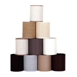 Pantalla Roller, marrón claro, Ø 13 cm, altura 15 cm