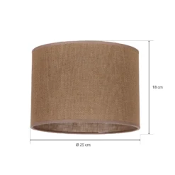 Pantalla Roller, marrón claro, Ø 25 cm, altura 18 cm
