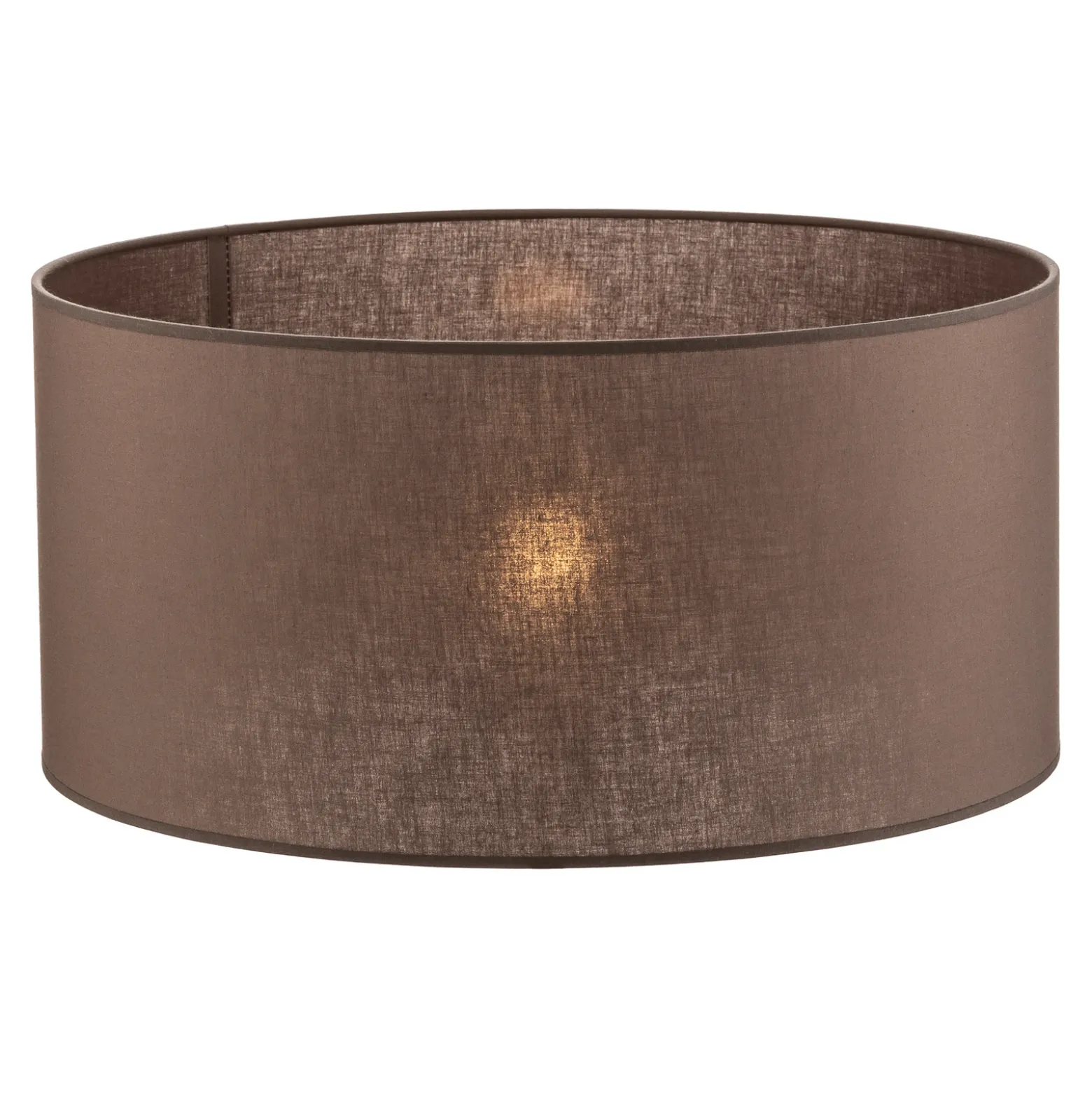 Pantalla Roller, marrón tierra, Ø 50 cm, altura 24 cm