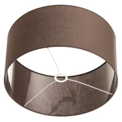 Pantalla Roller, marrón tierra, Ø 50 cm, altura 24 cm