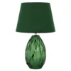 Pauleen cristal Velvet lámpara de mesa, pie vidrio