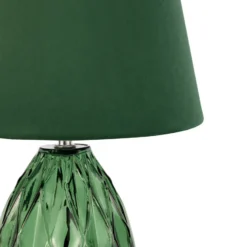 Pauleen cristal Velvet lámpara de mesa, pie vidrio