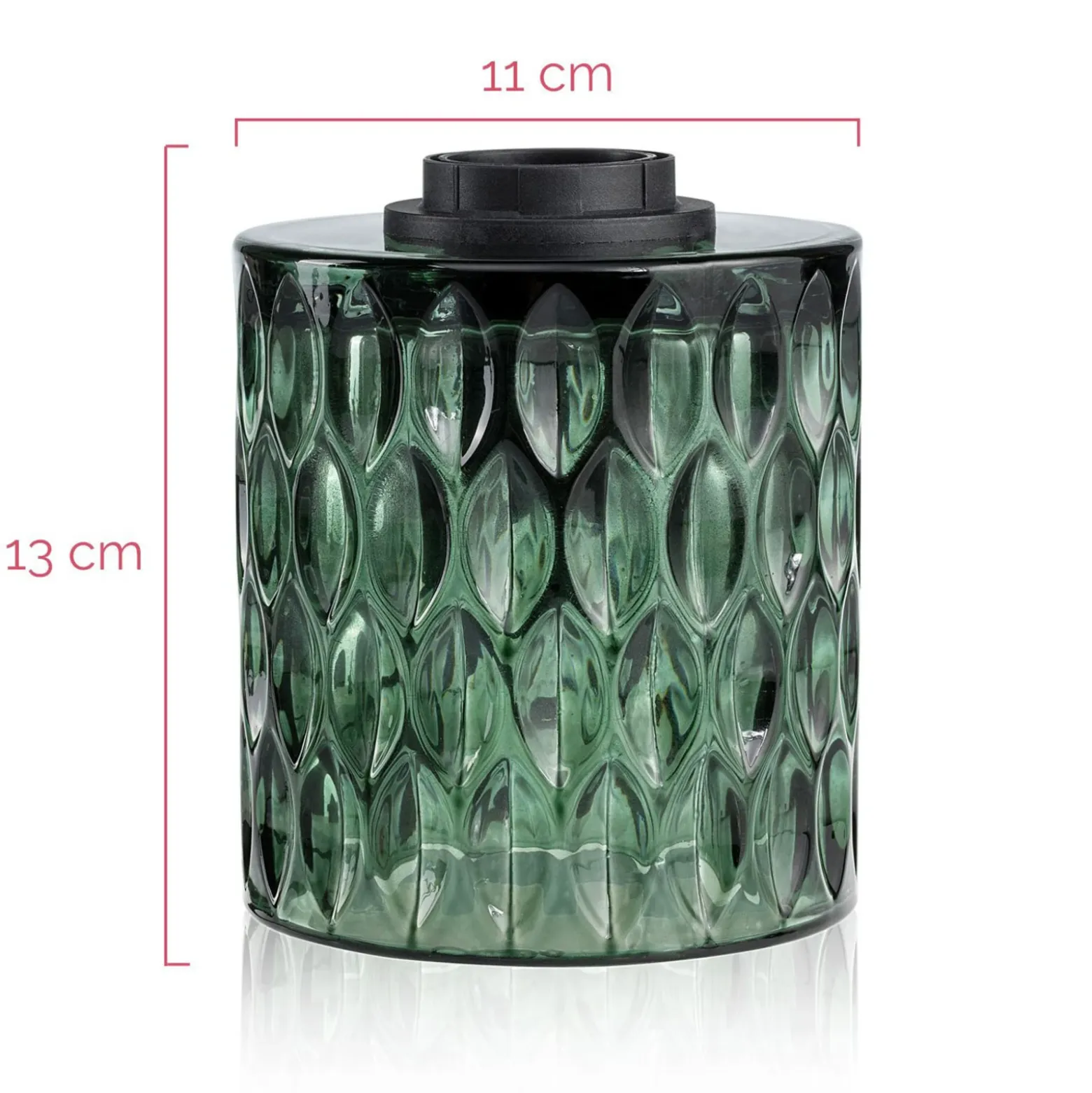 Pauleen Crystal Magic lámpara de mesa vidrio verde