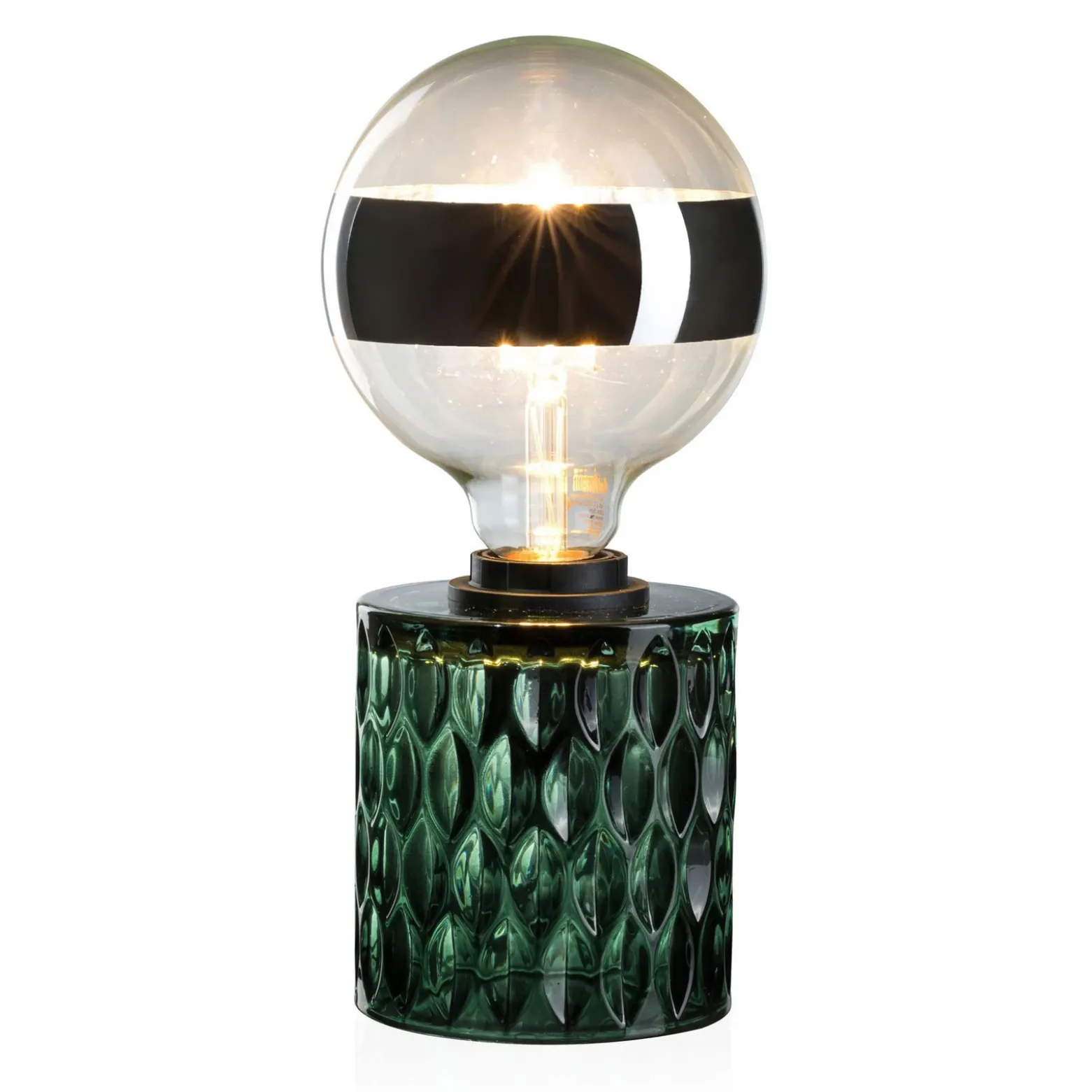 Pauleen Crystal Magic lámpara de mesa vidrio verde