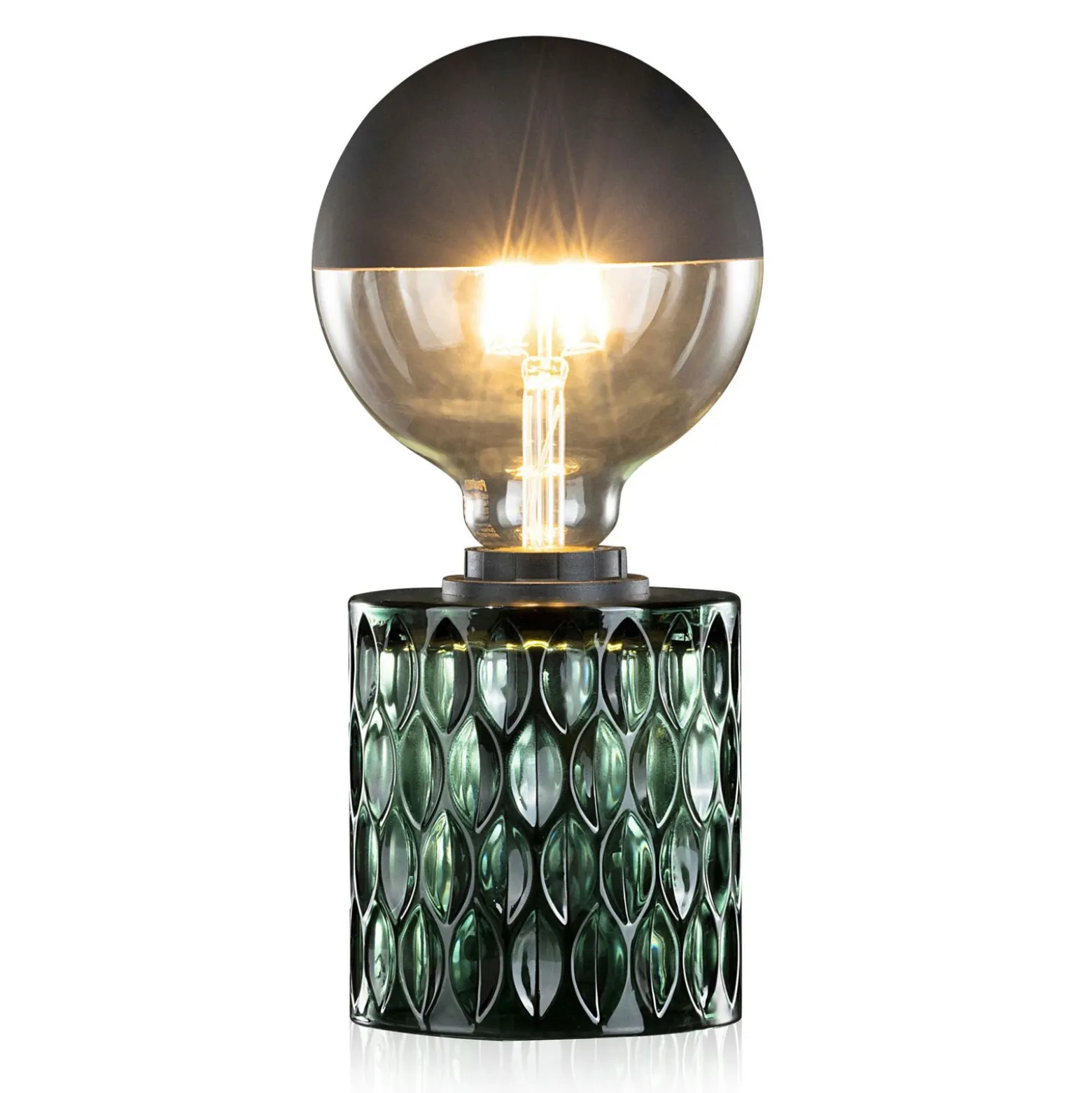 Pauleen Crystal Magic lámpara de mesa vidrio verde