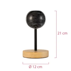 Pauleen Marble Dream lámpara de mesa pie de madera