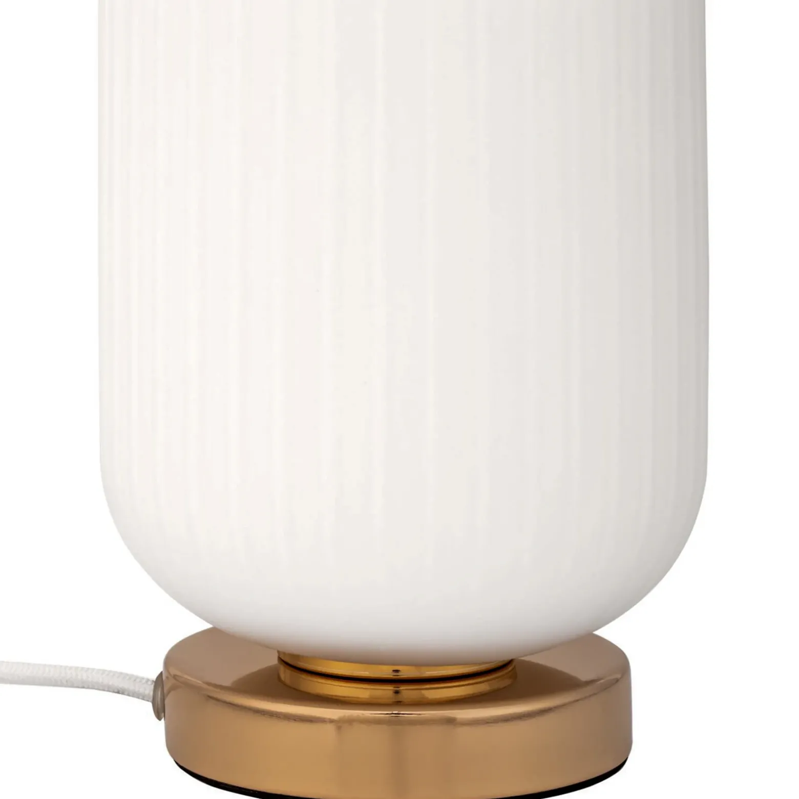 Pauleen Noble Purity lámpara de mesa vidrio blanco