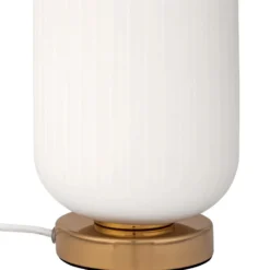 Pauleen Noble Purity lámpara de mesa vidrio blanco
