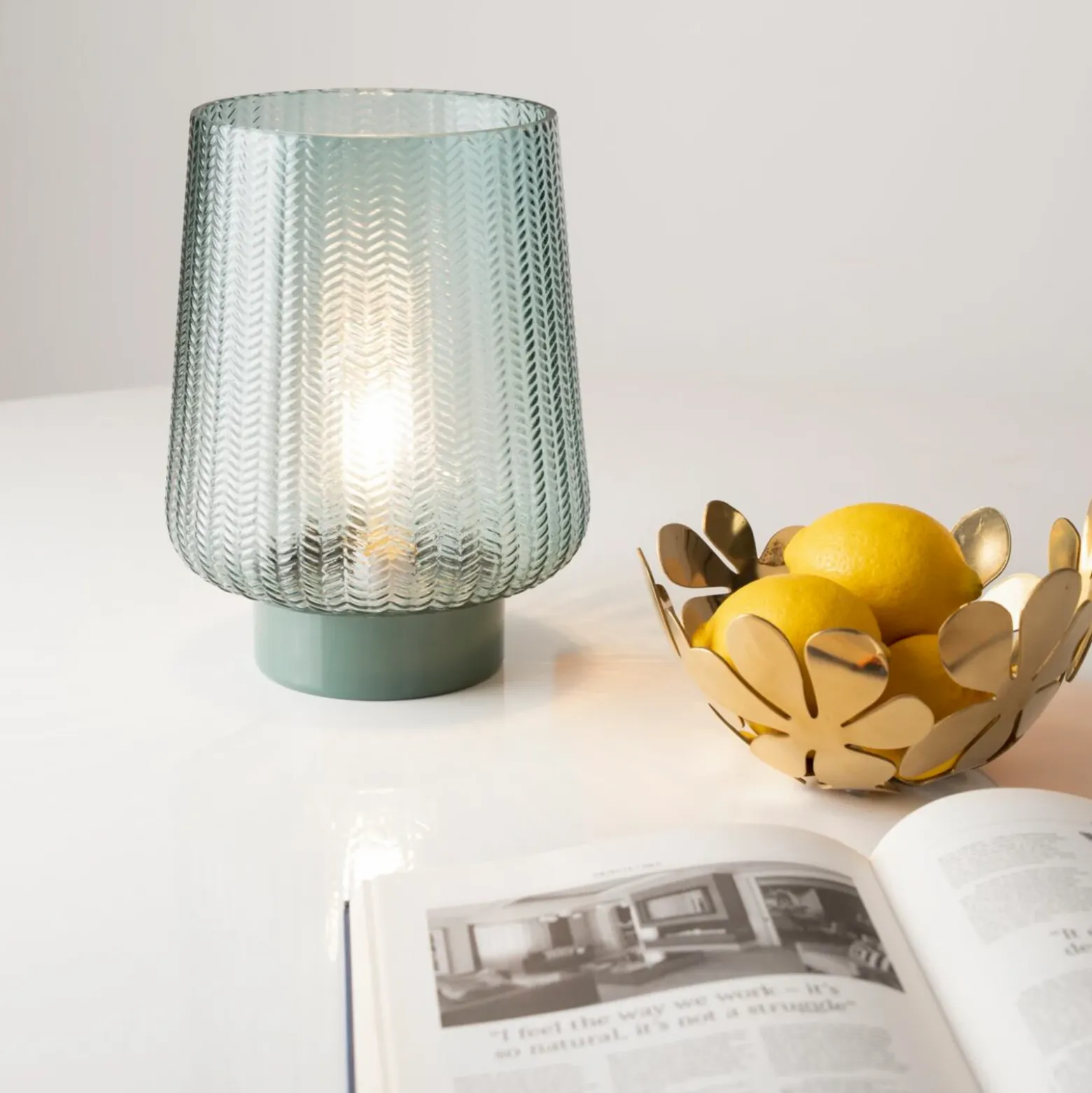 Pauleen Pretty Glamour LED E27 turquesa base metal